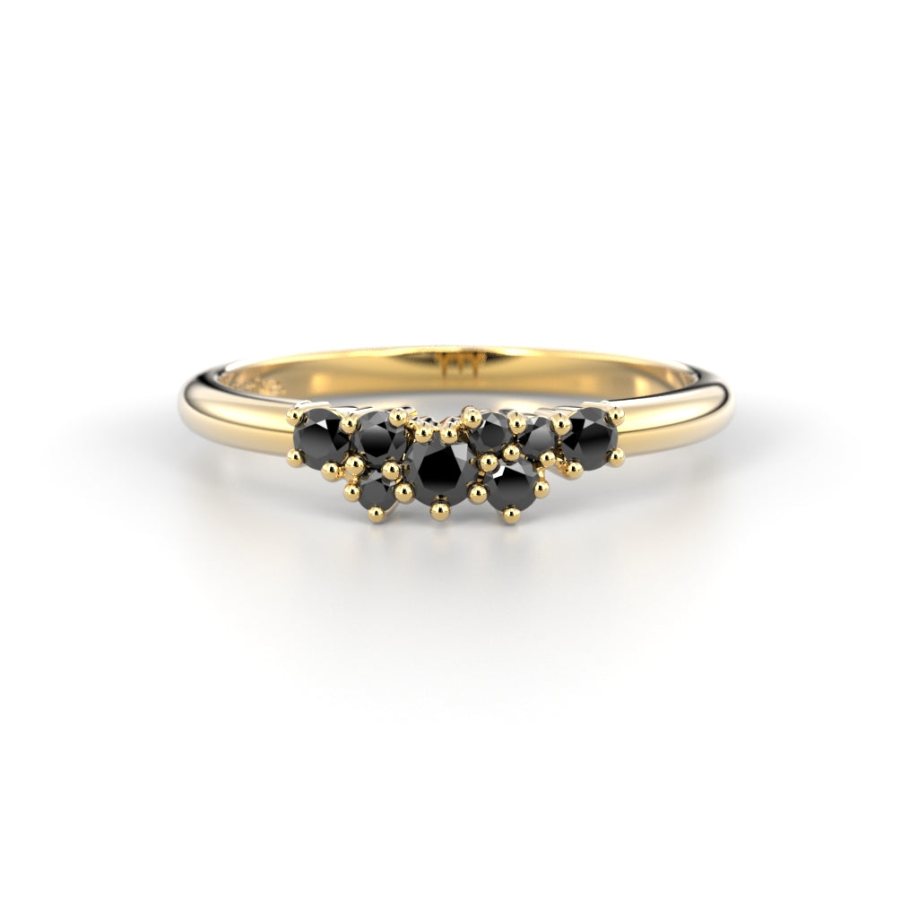 Diamantring Nadja Black