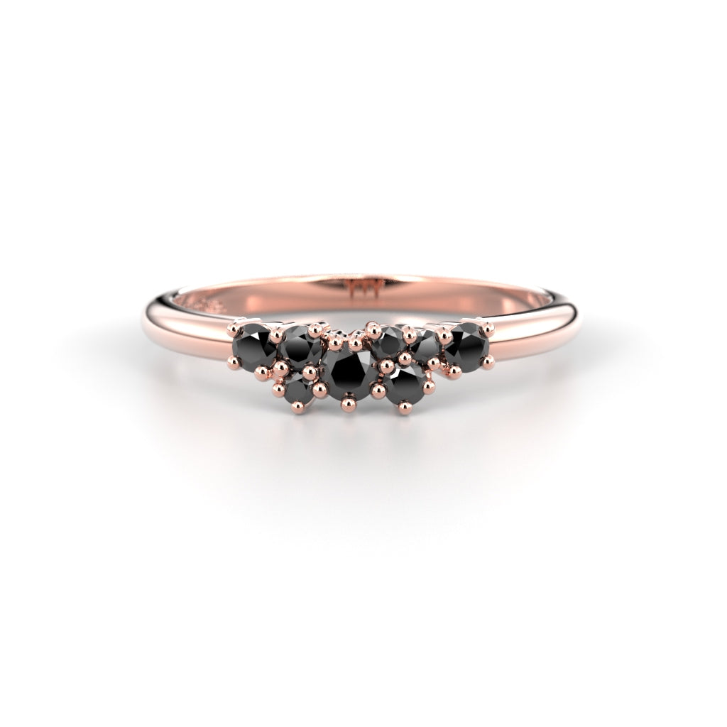 Diamantring Nadja Black