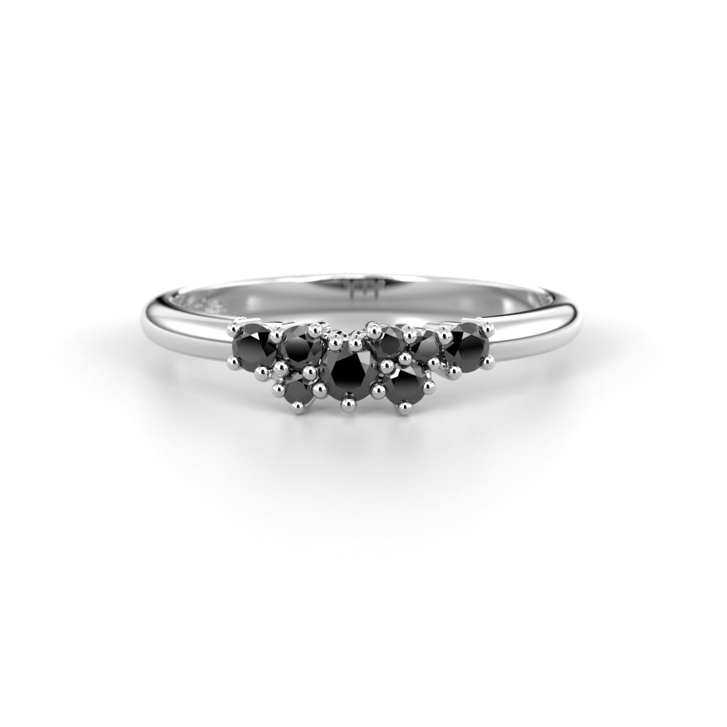 Diamantring Nadja Black
