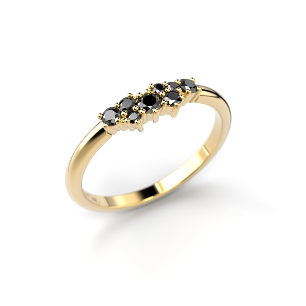 Diamantring Nadja Black