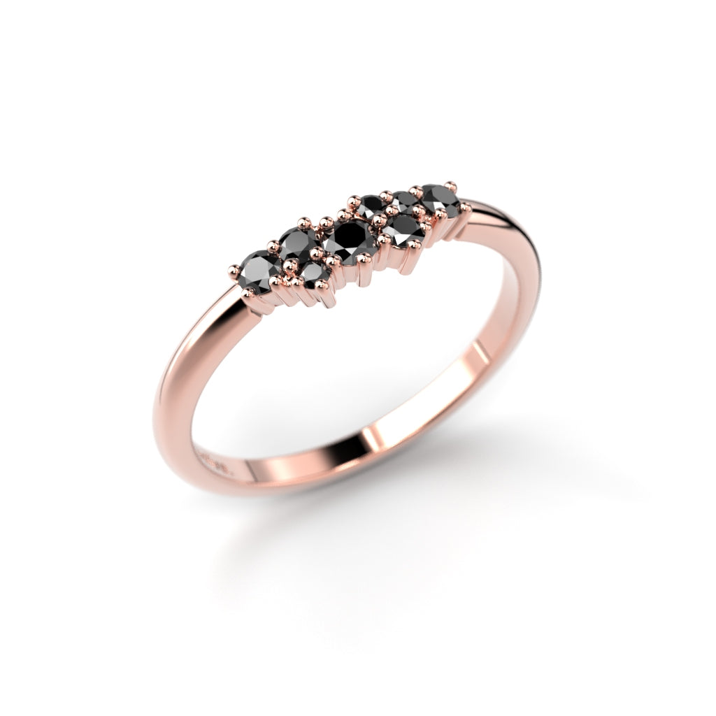 Diamantring Nadja Black