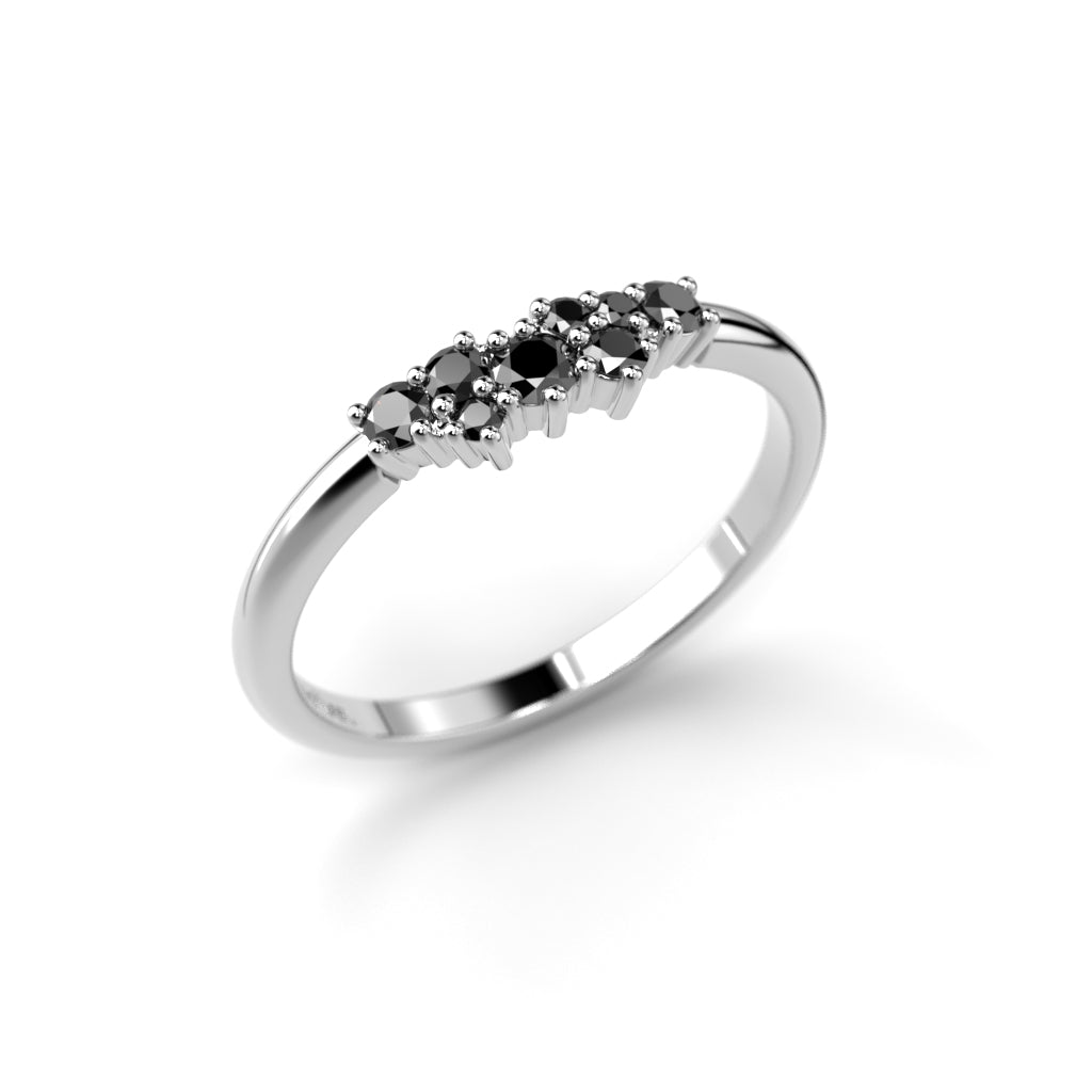 Diamantring Nadja Black