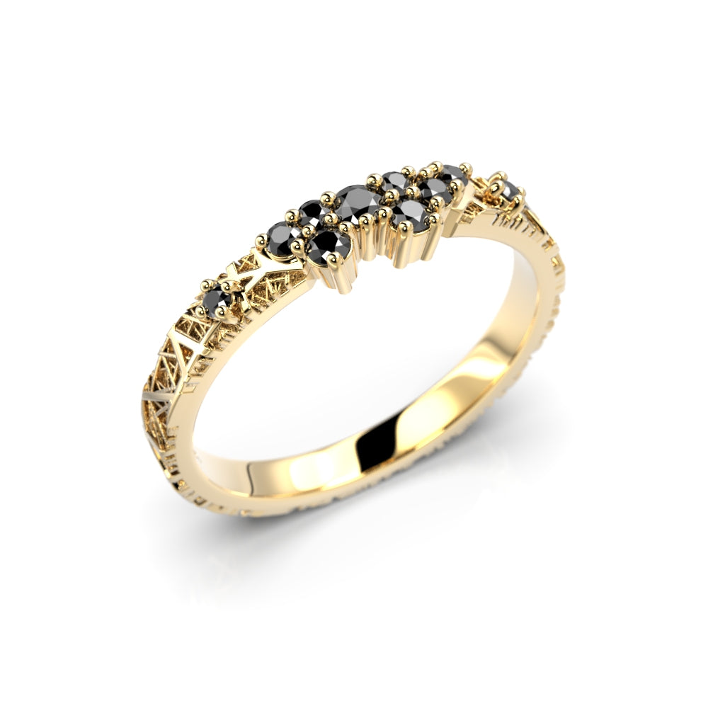 Diamantring Routa Love Page Black
