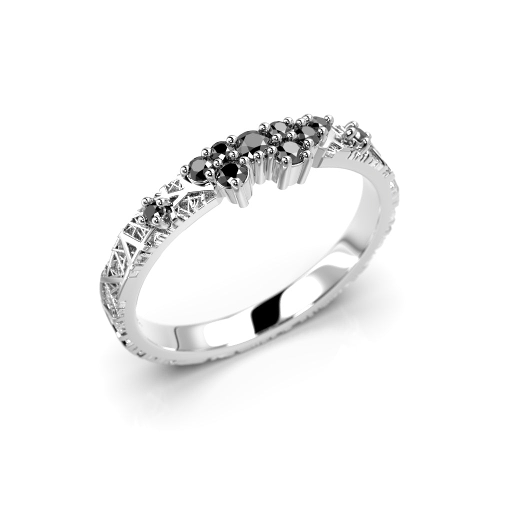 Diamantring Routa Love Page Black