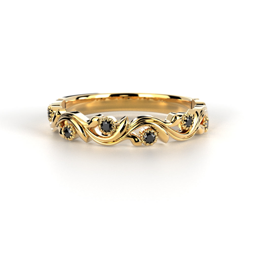 Diamantring Feeniks Siro Svart