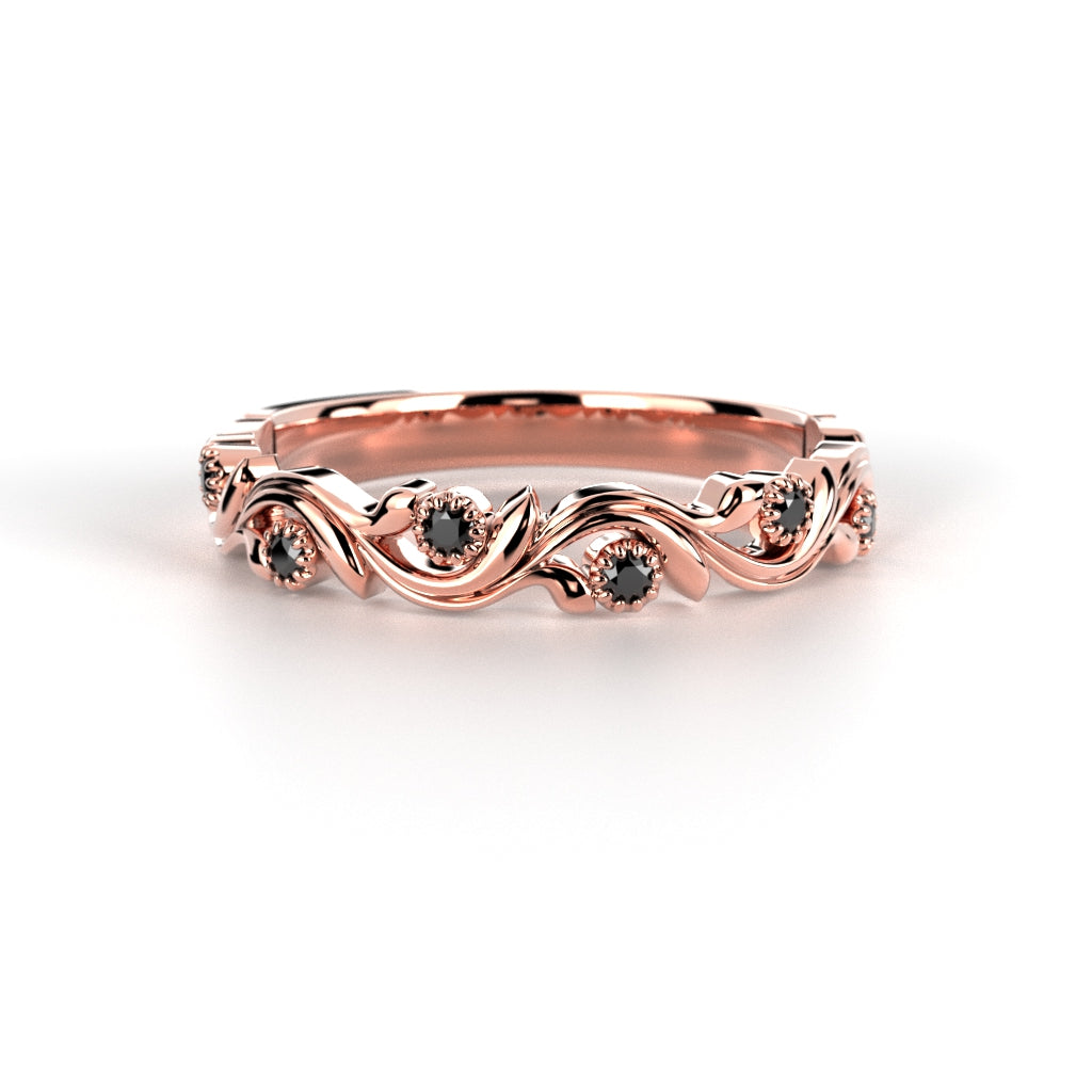 Diamantring Feeniks Siro Svart