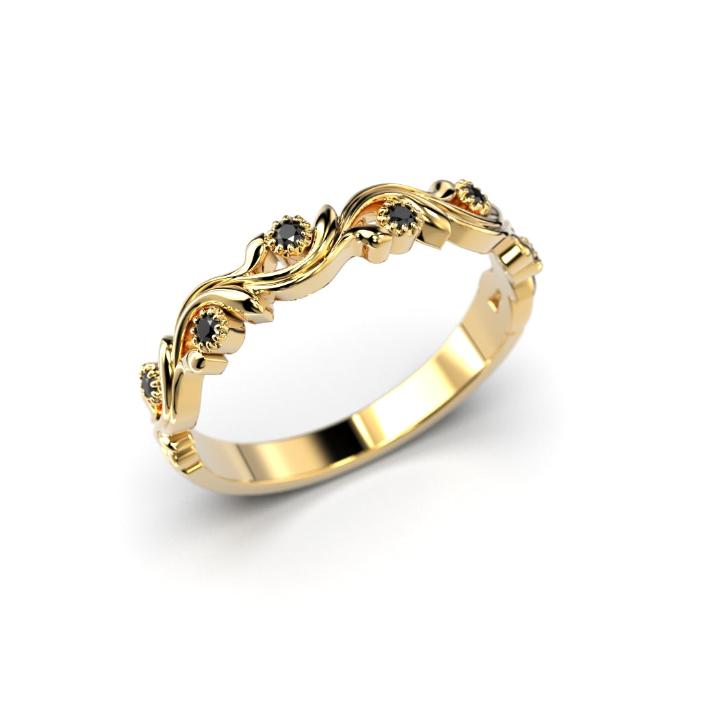 Diamantring Feeniks Siro Svart