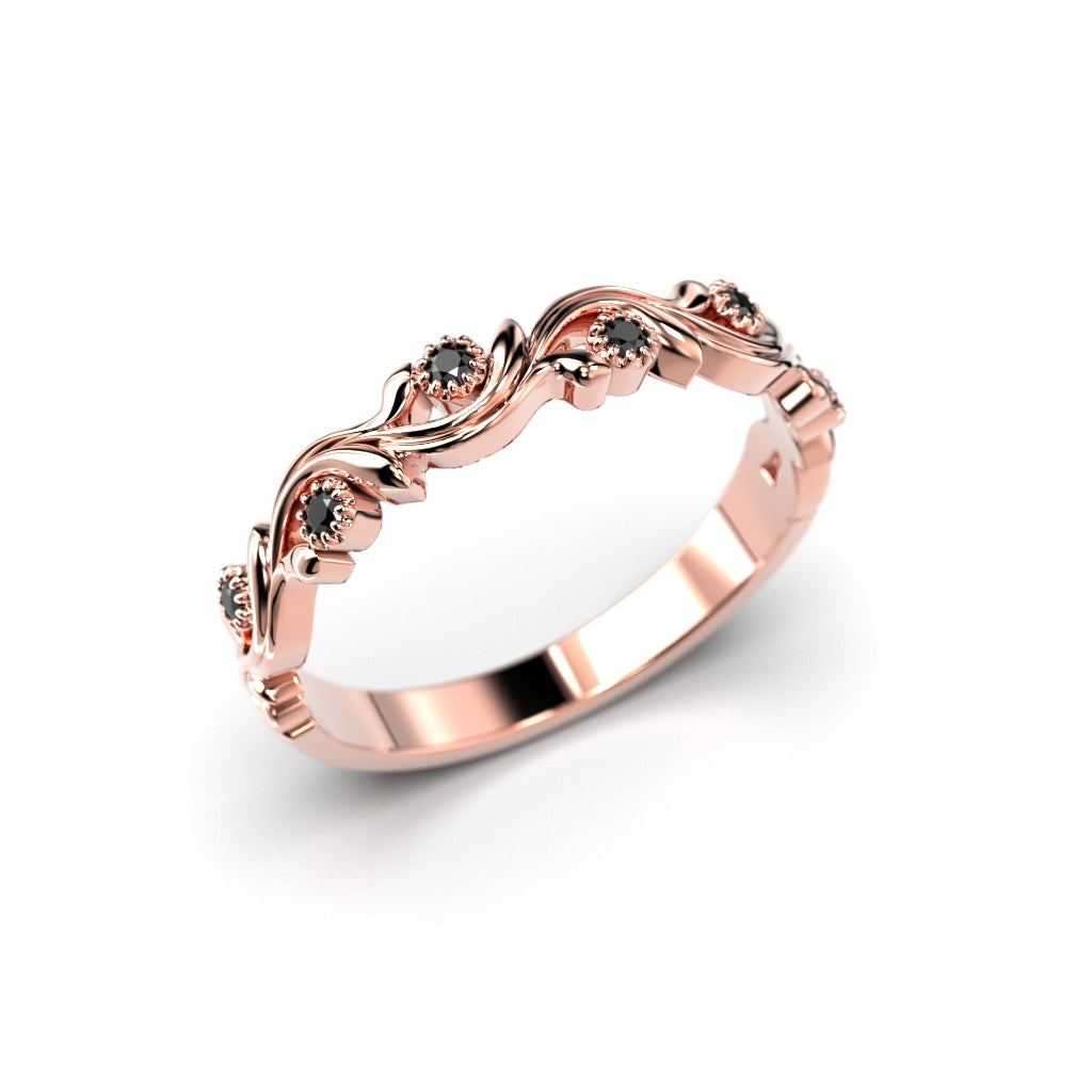 Diamantring Feeniks Siro Svart