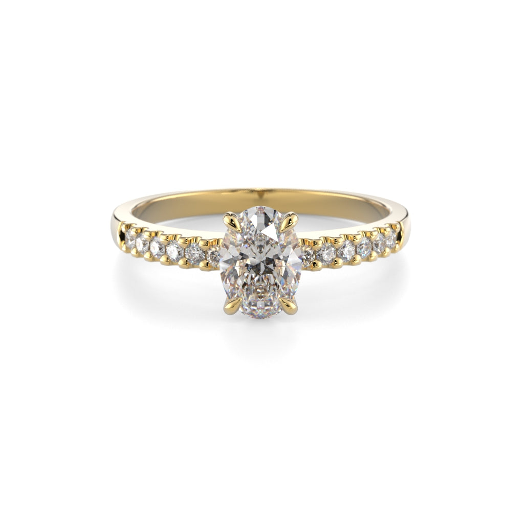 Timanttisormus Selena Side 0,62 ct