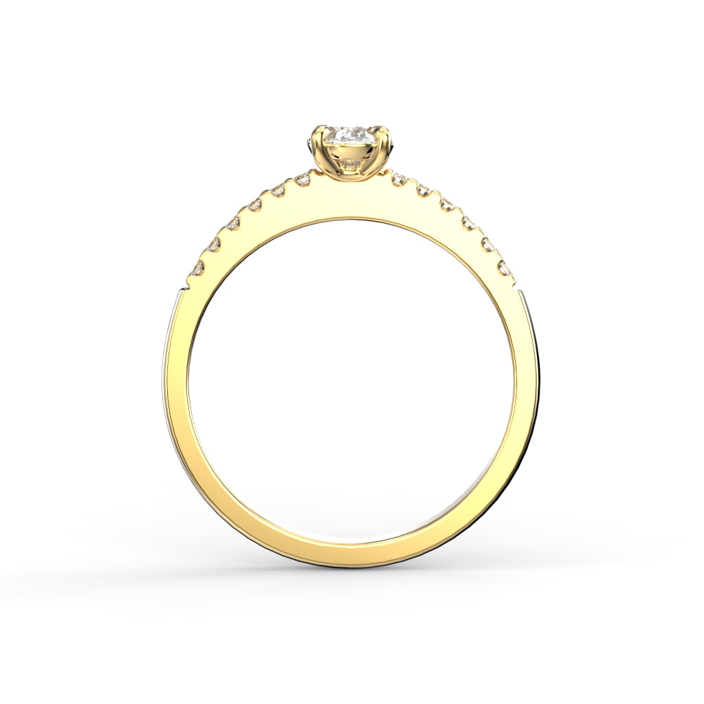 Timanttisormus Selena Side 0,62 ct