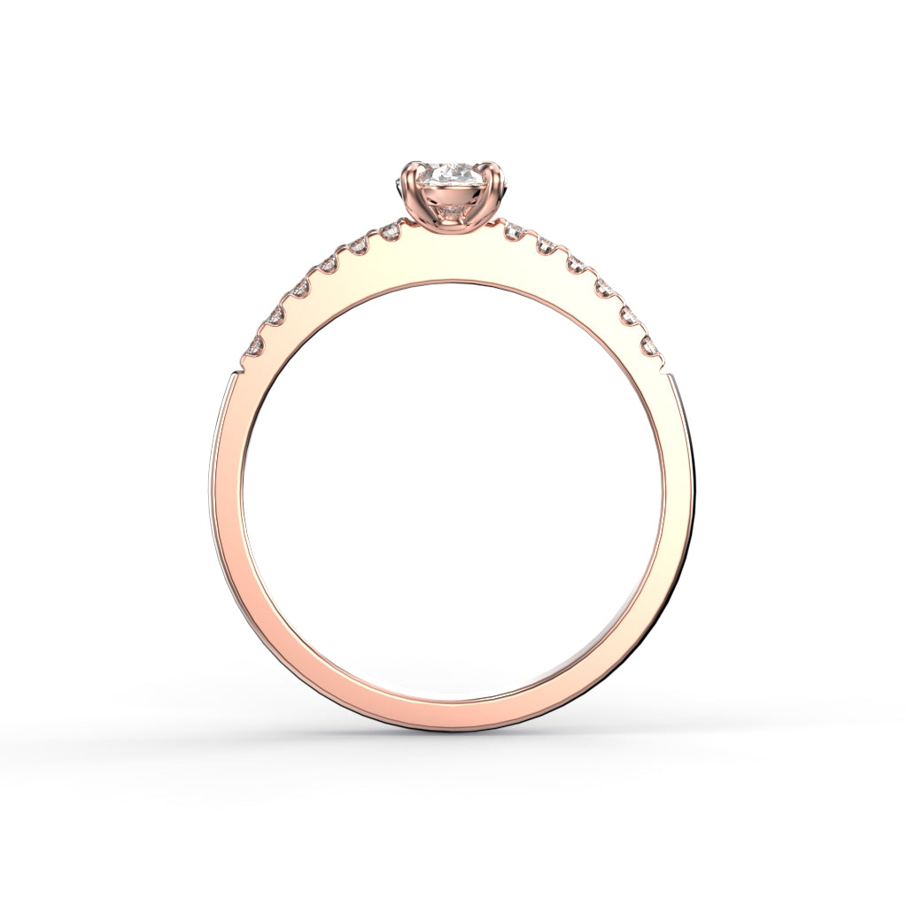Timanttisormus Selena Side 0,62 ct