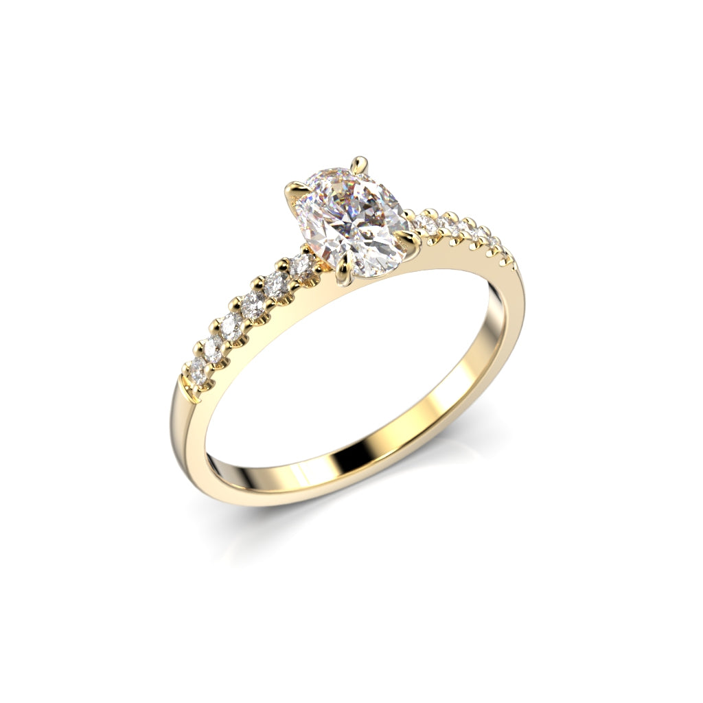 Timanttisormus Selena Side 0,62 ct