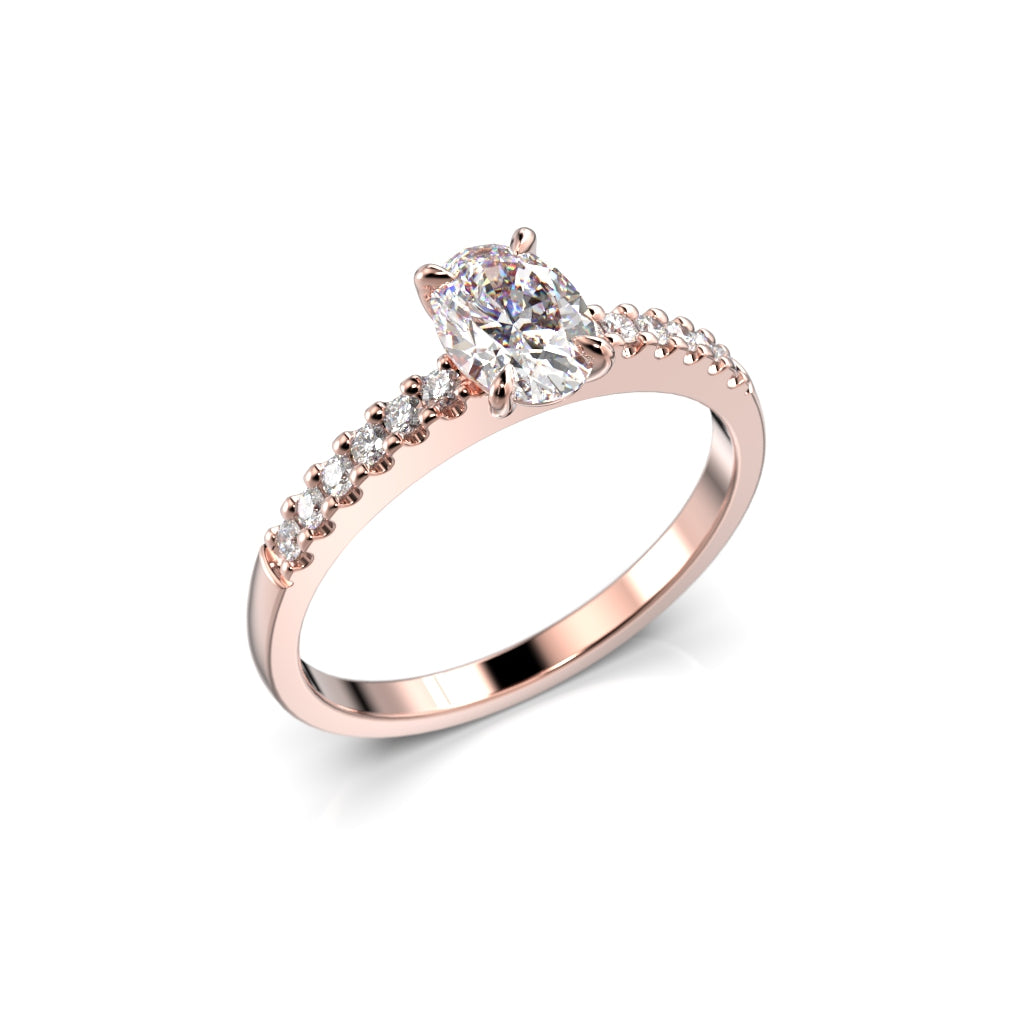 Timanttisormus Selena Side 0,62 ct