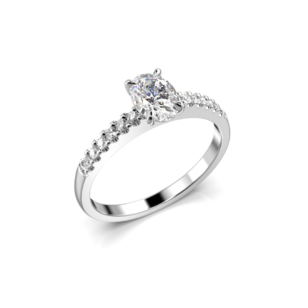 Timanttisormus Selena Side 0,62 ct