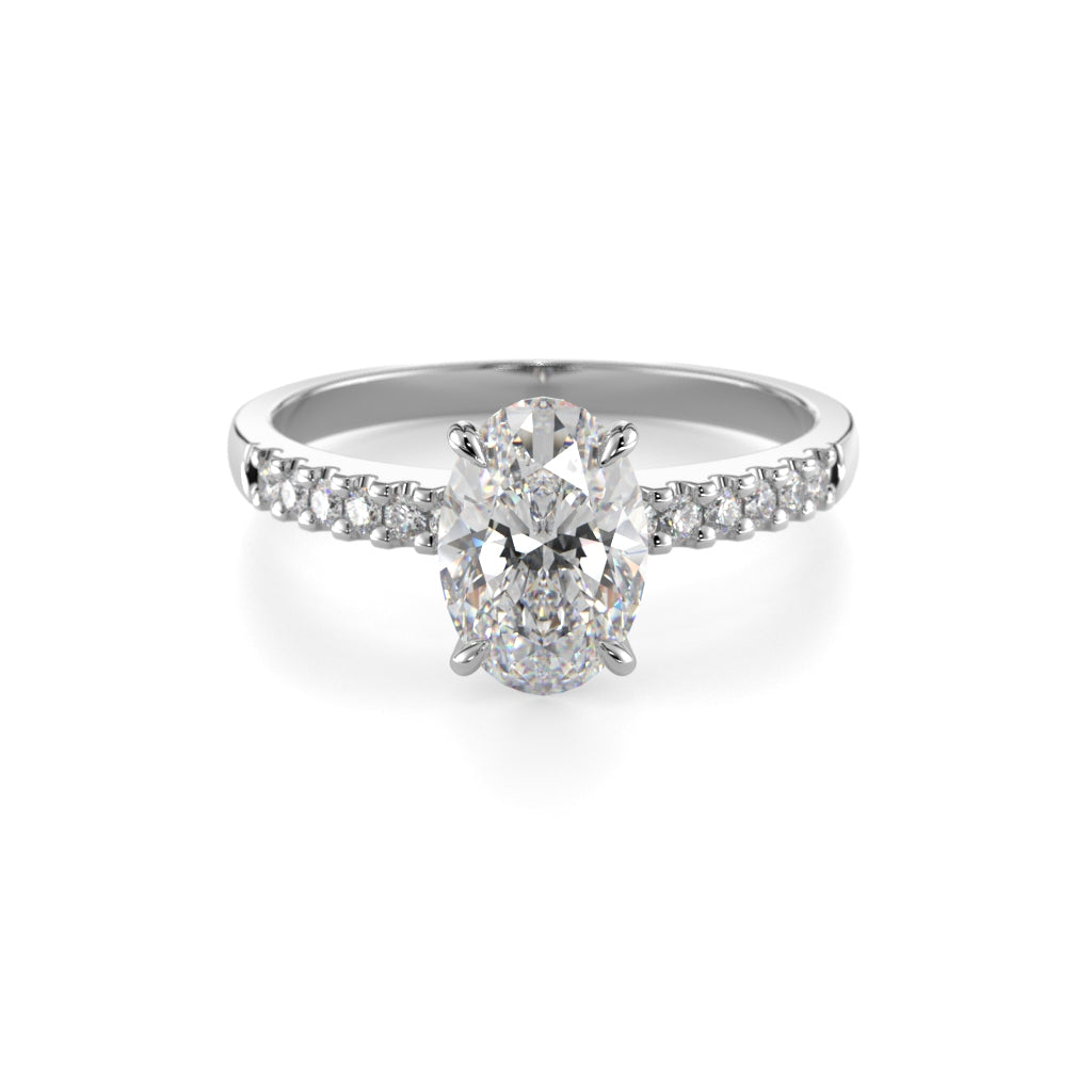 Diamond ring Selena Side 1,12 ct