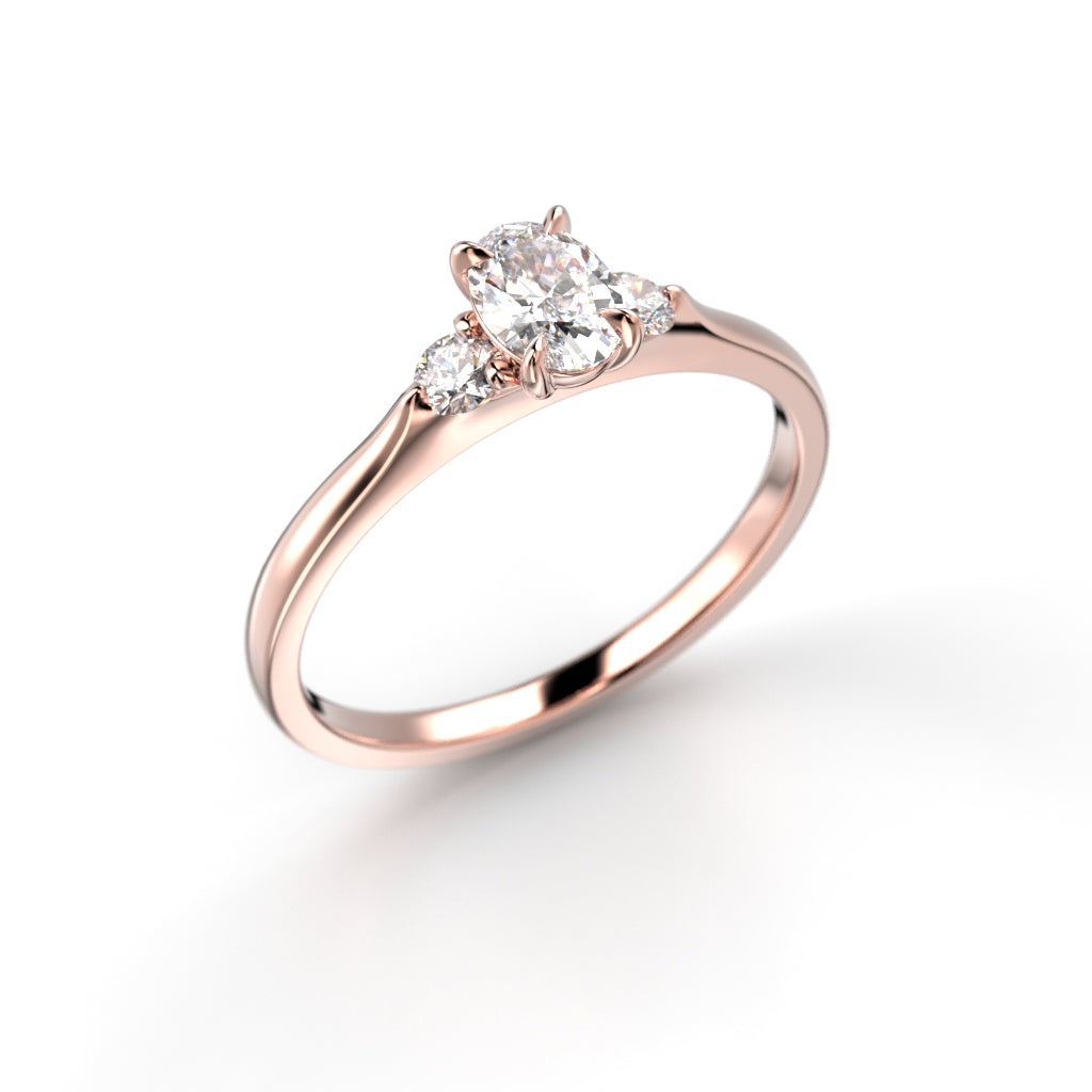 Timanttisormus Megan Oval 0,40 ct