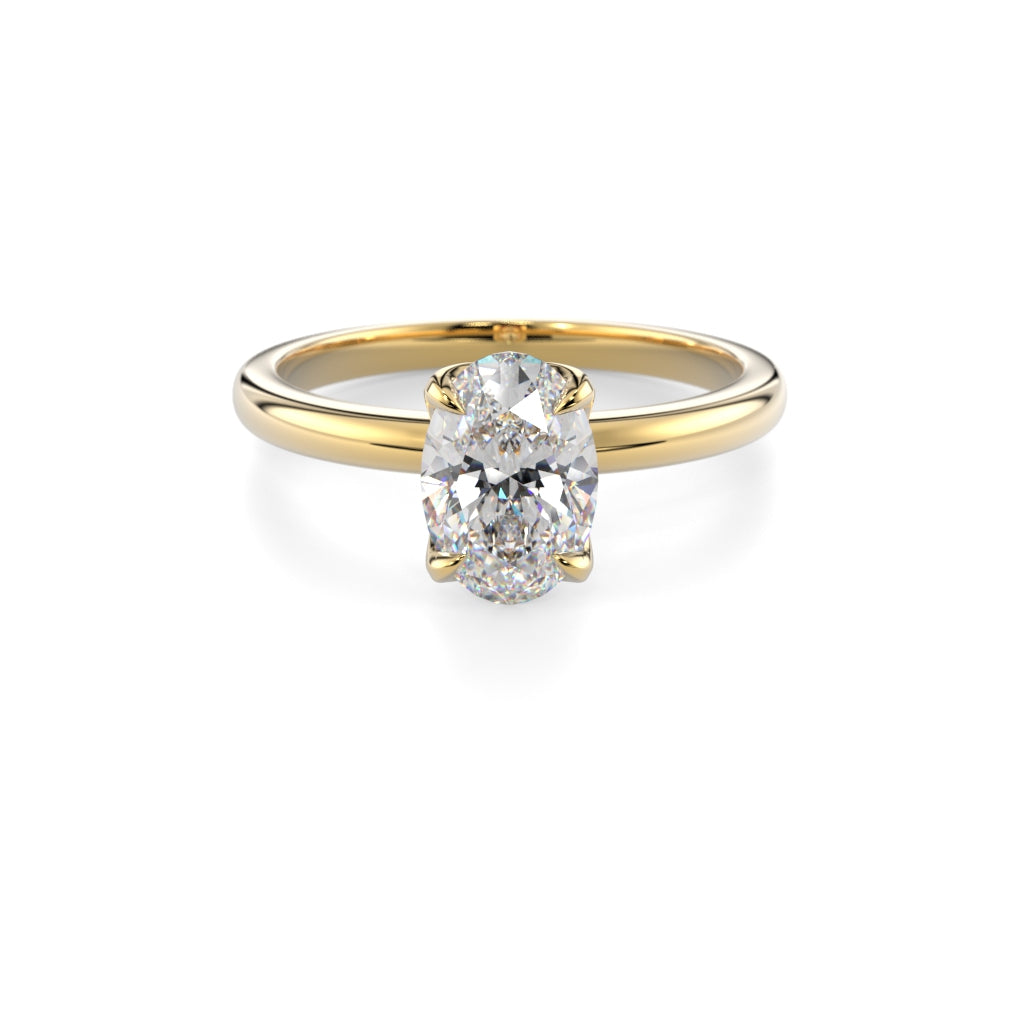 Heidi Hidden Halo oval 1,10 ct