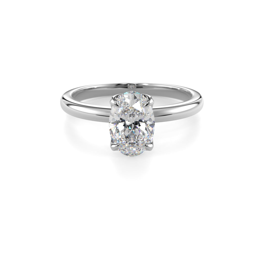 Heidi Hidden Halo oval 1,10 ct