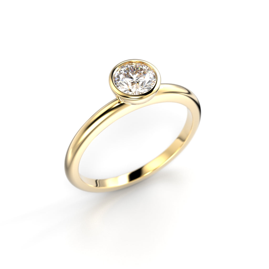Timanttisormus Auréa Bezel 0,50 ct