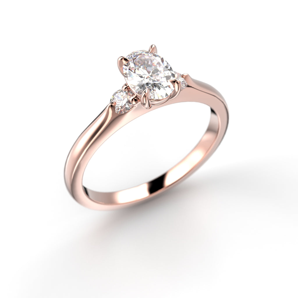 Timanttisormus Megan Oval 0,64 ct
