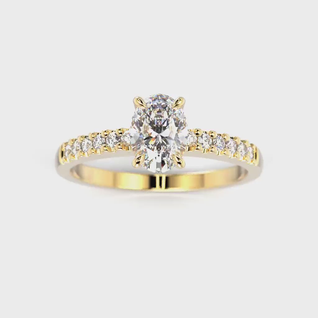 Timanttisormus Selena Side 0,62 ct