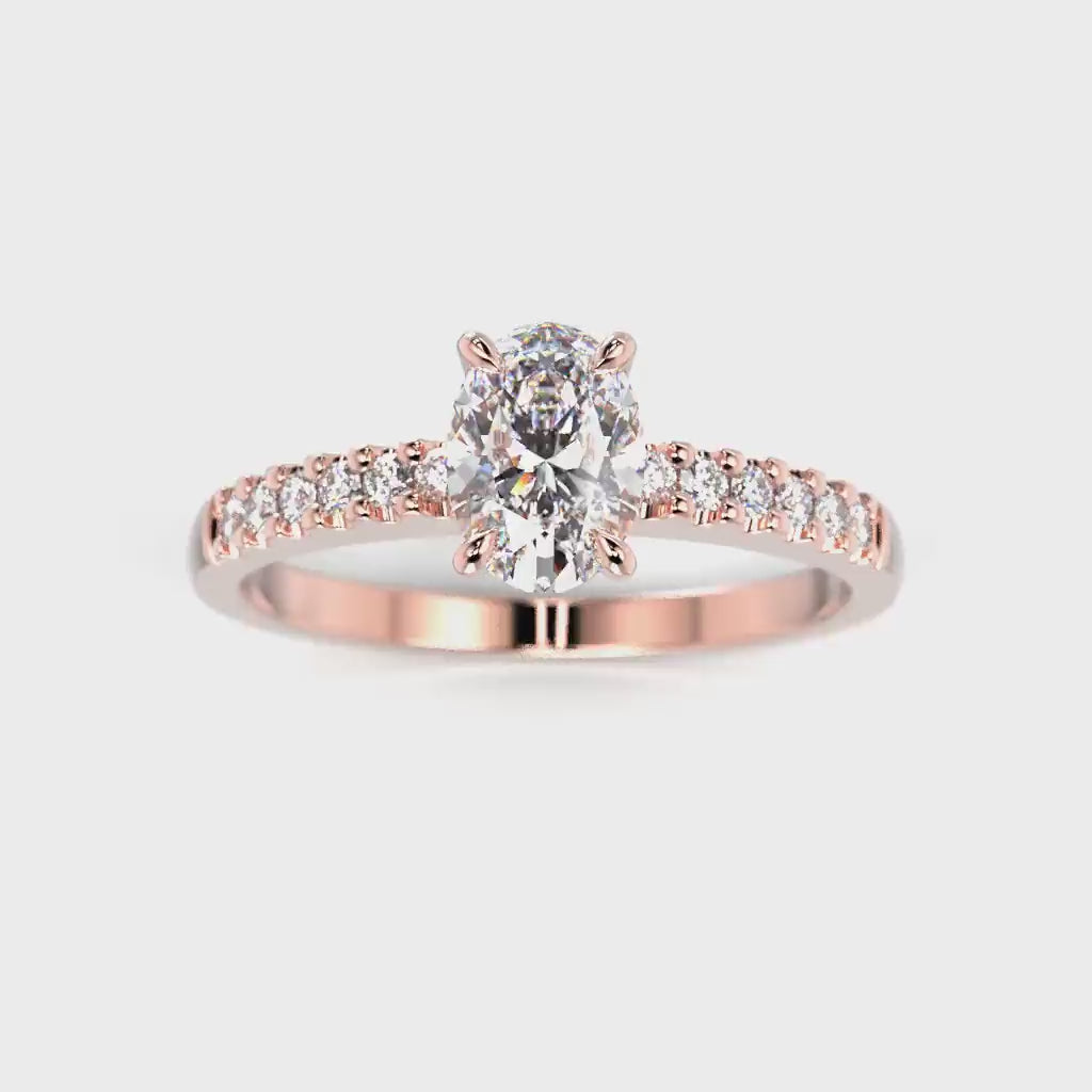 Timanttisormus Selena Side 0,62 ct