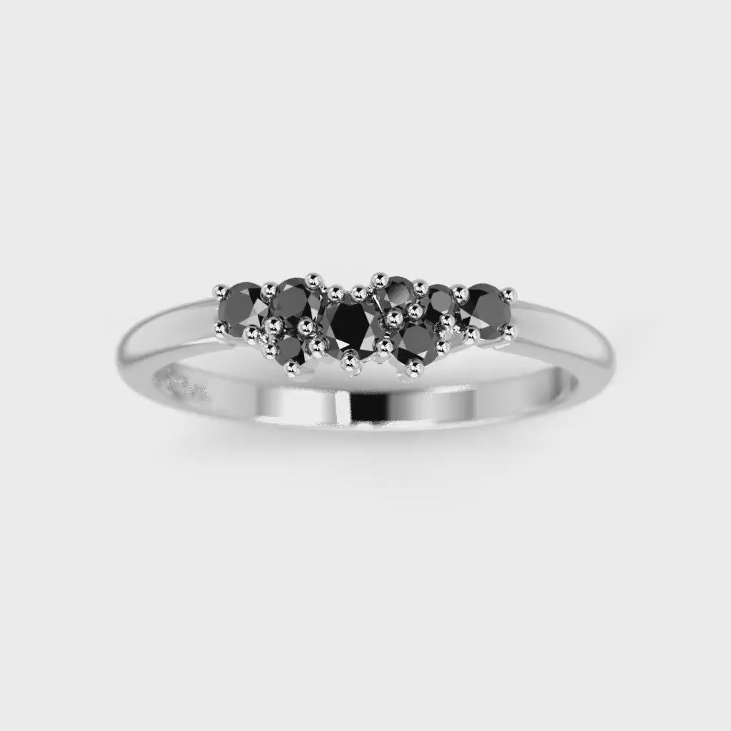 Diamantring Nadja Black