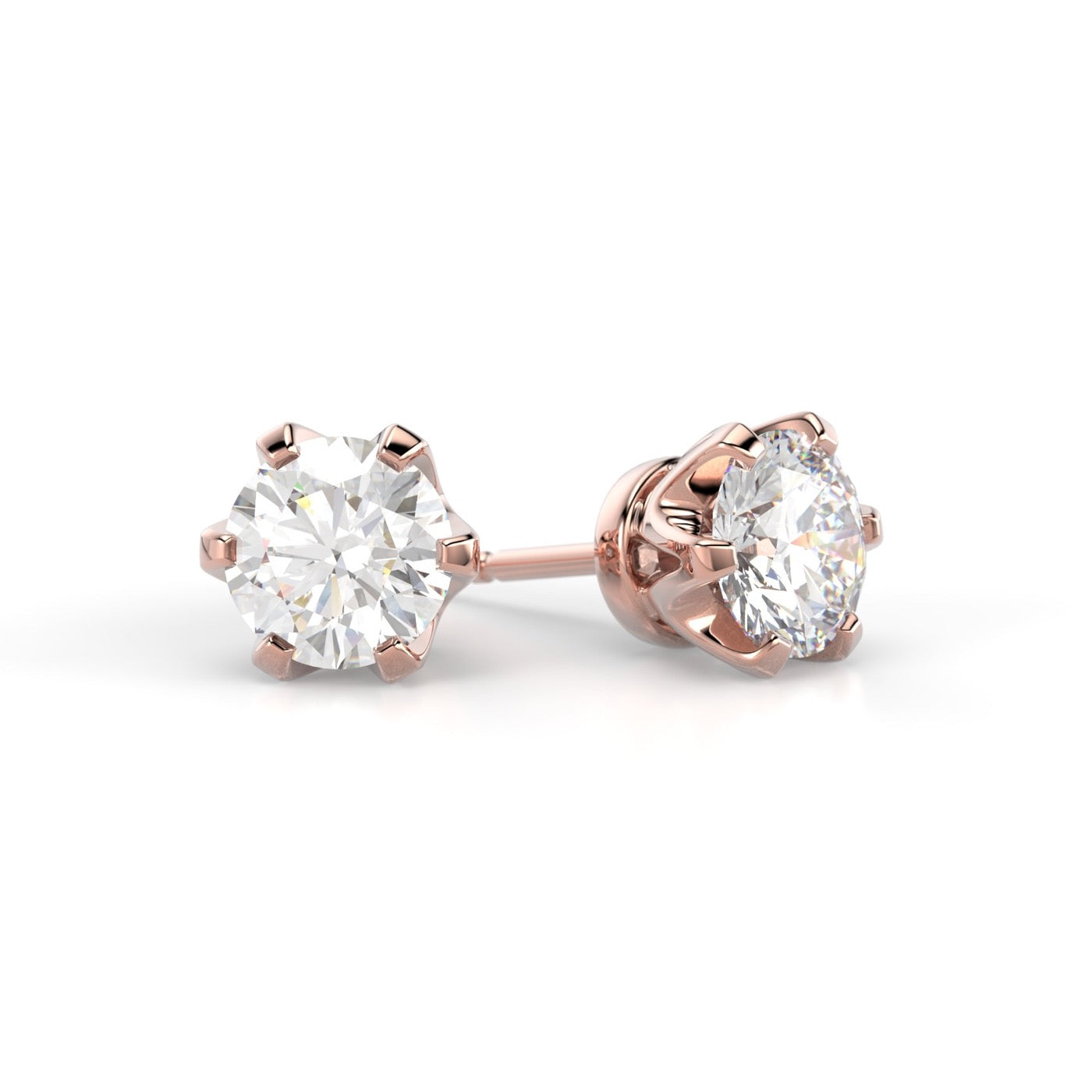 Classic Timanttikorvakorut 2x0,70 ct Festive sormus