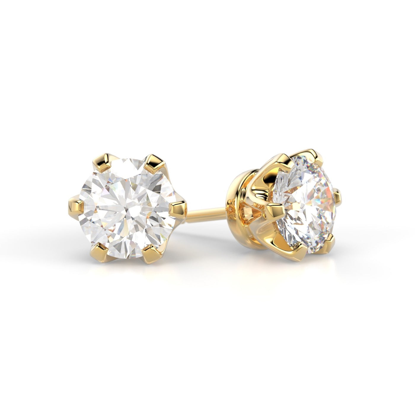 Classic Timanttikorvakorut 2x1,00 ct Festive sormus