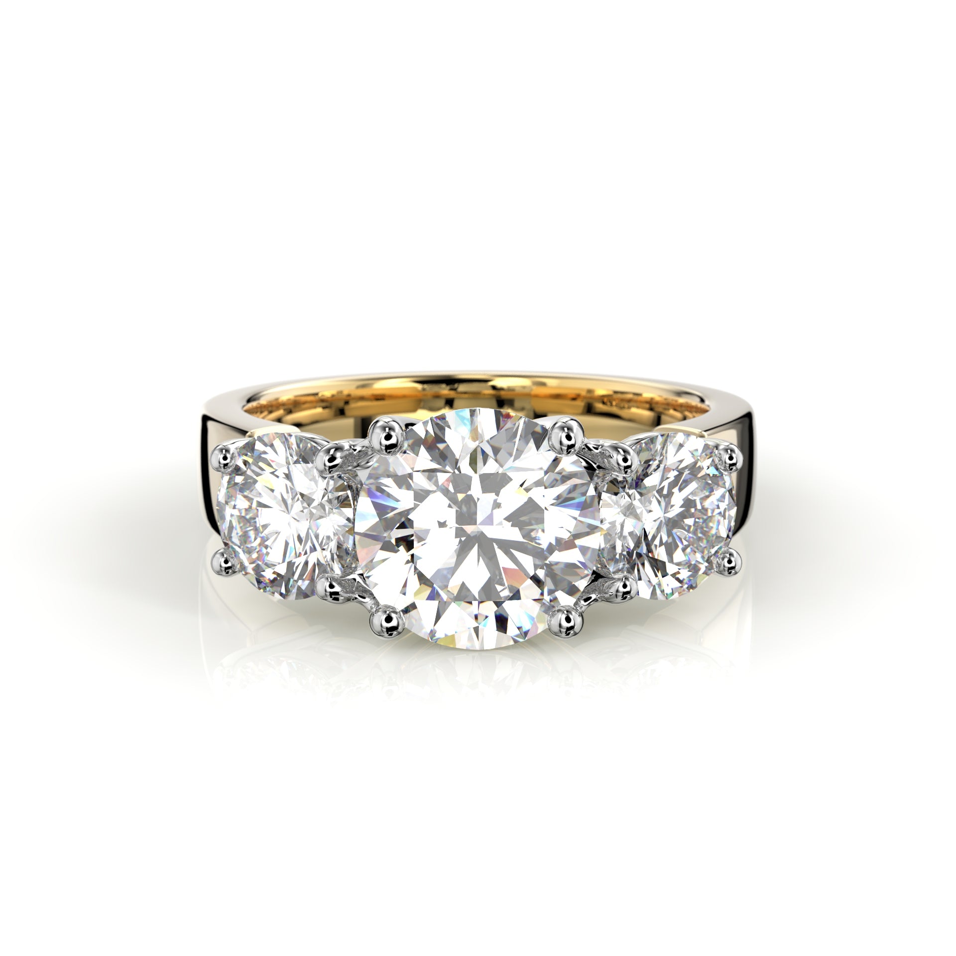 Timanttisormus Trilogy Trend 3,40 ct Festive sormus