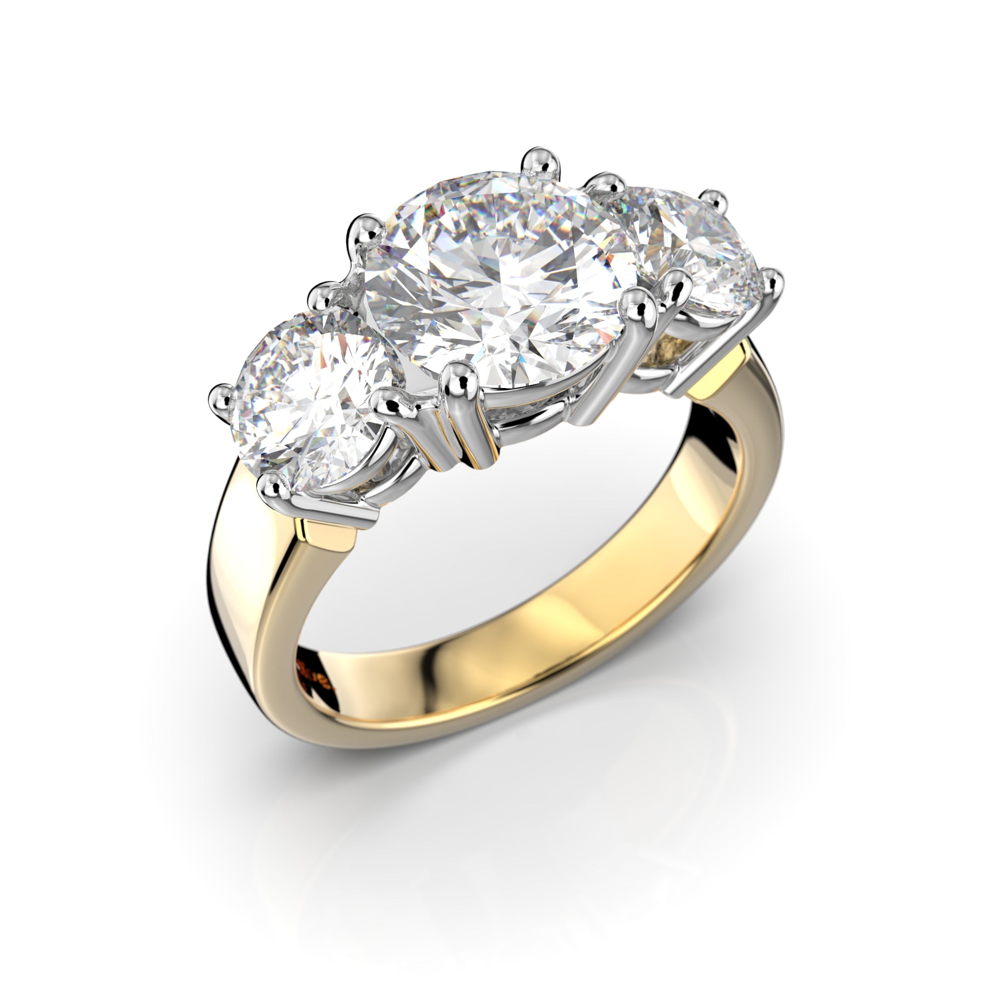 Timanttisormus Trilogy Trend 3,40 ct Festive sormus