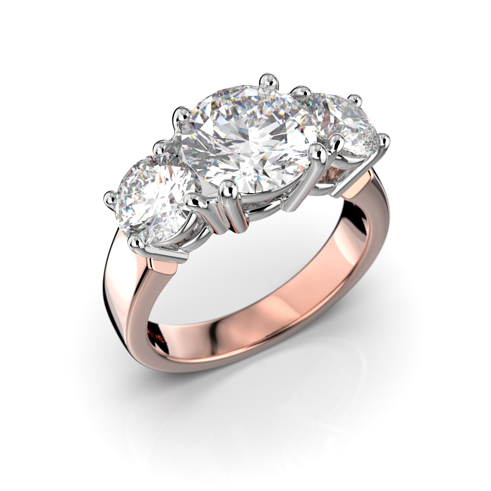 Timanttisormus Trilogy Trend 3,40 ct Festive sormus