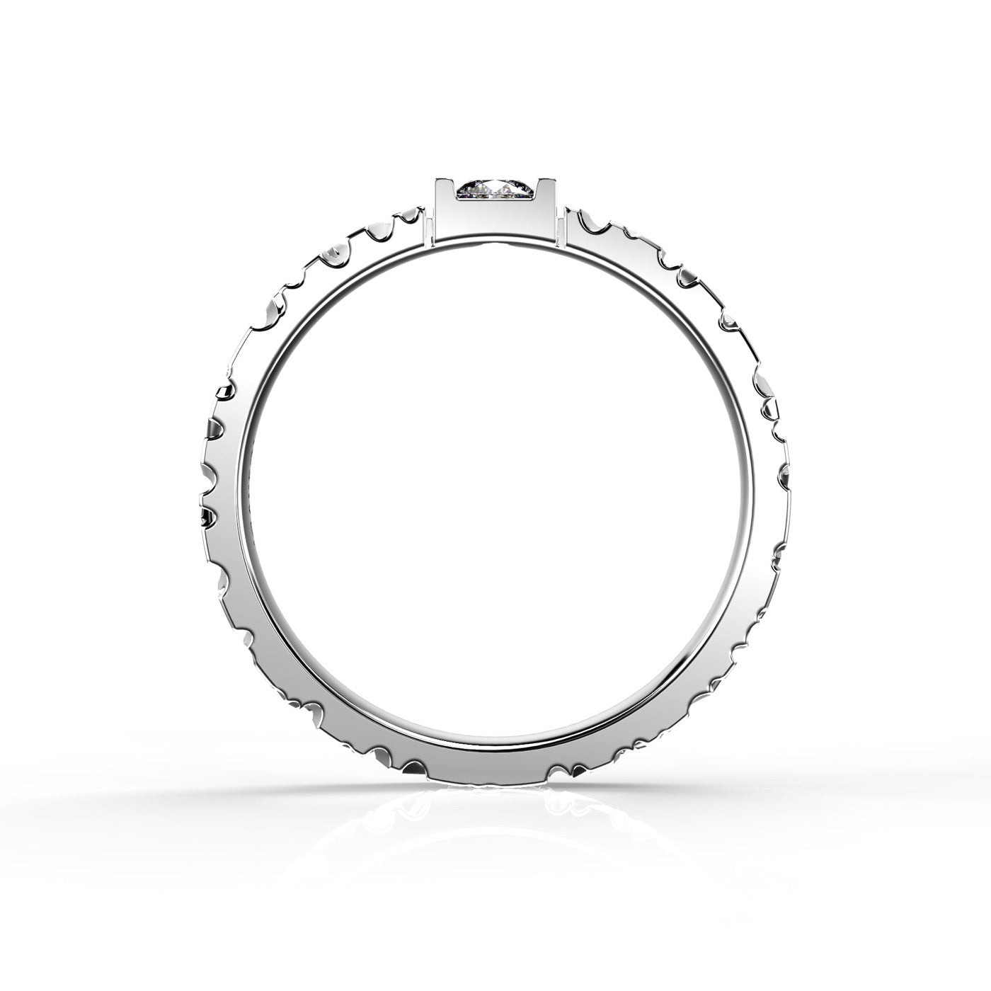 Rautapuu 3,0 mm/0,10 ct Festive sormus