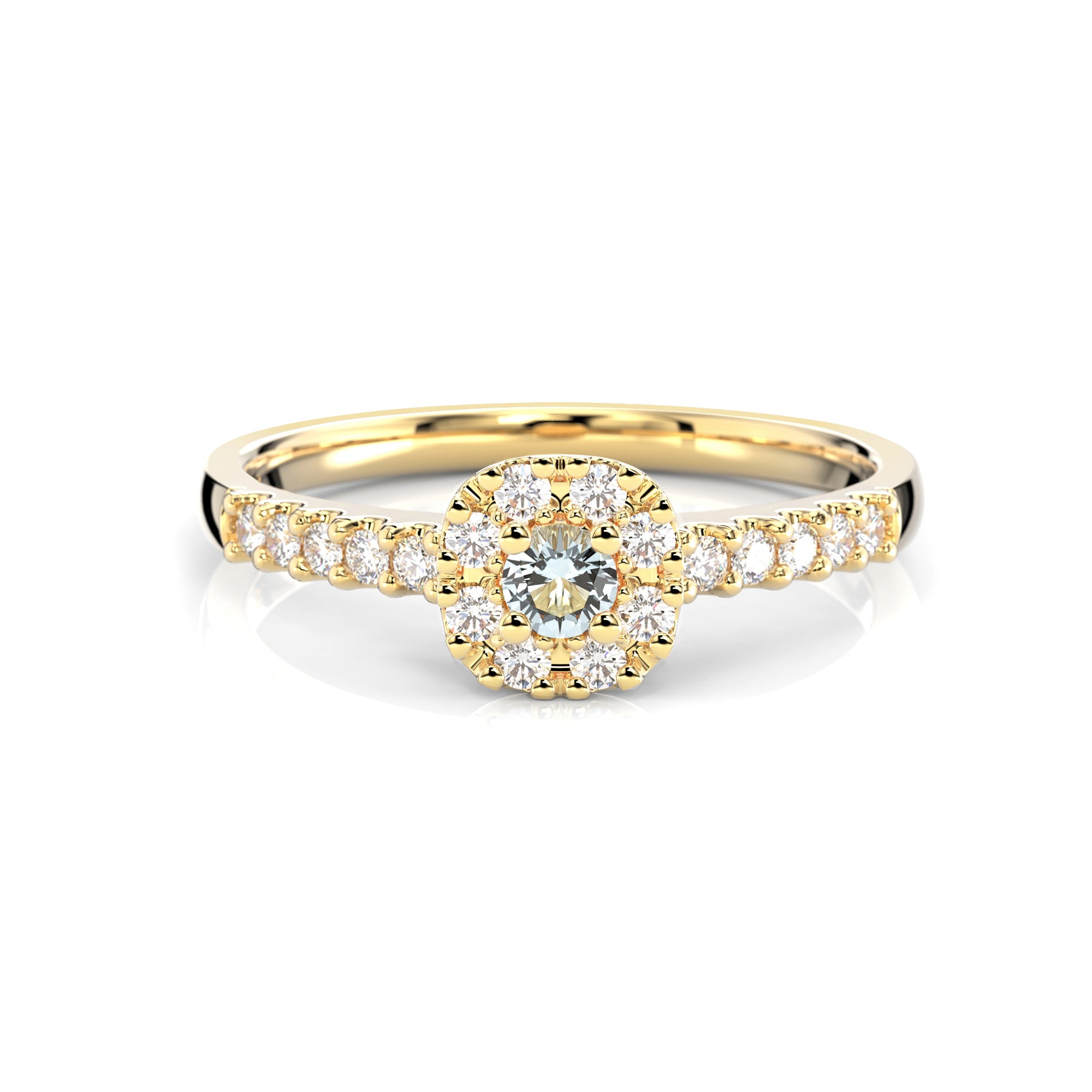 Jasmin Akvamariini 0,25 ct Festive sormus
