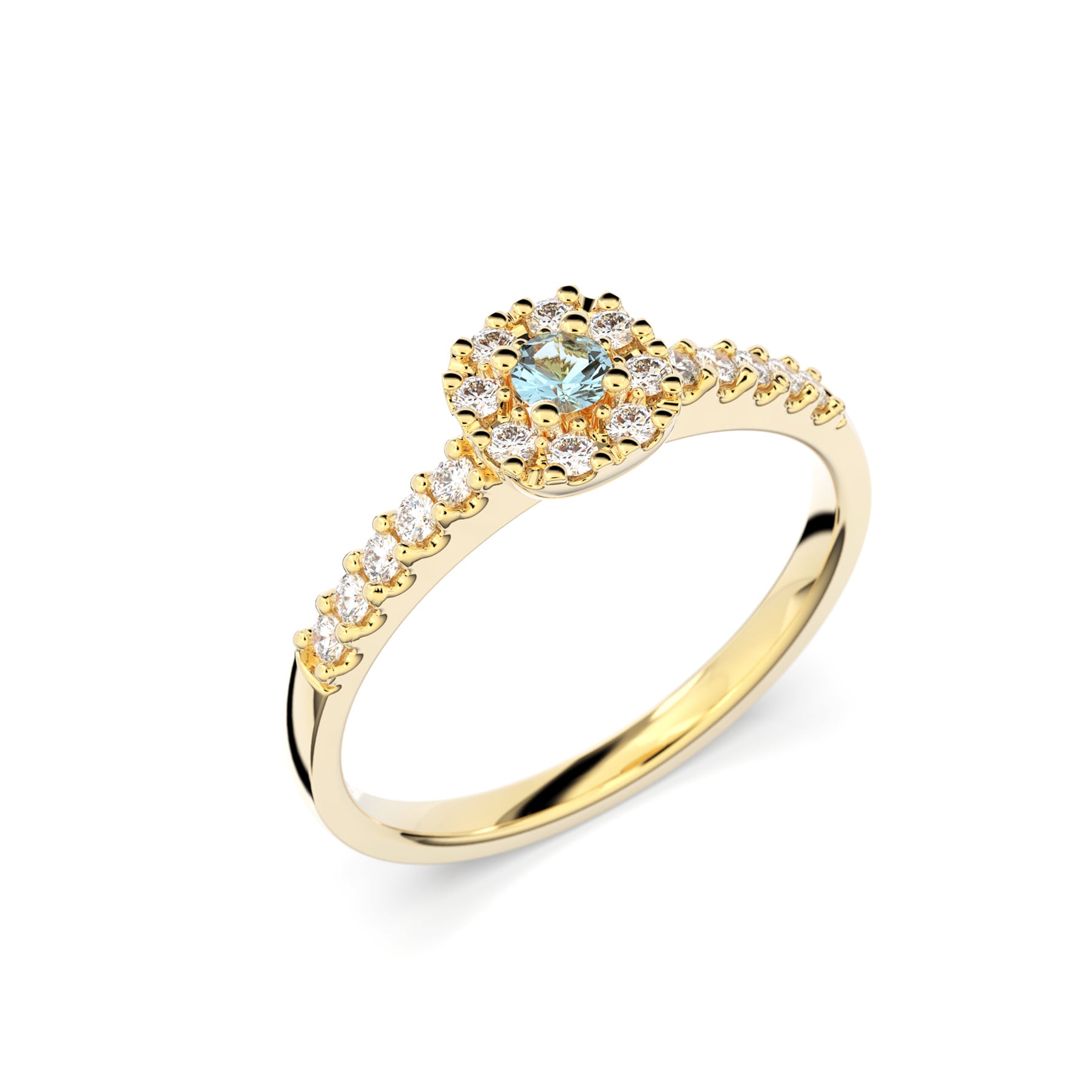 Jasmin Akvamariini 0,25 ct Festive sormus
