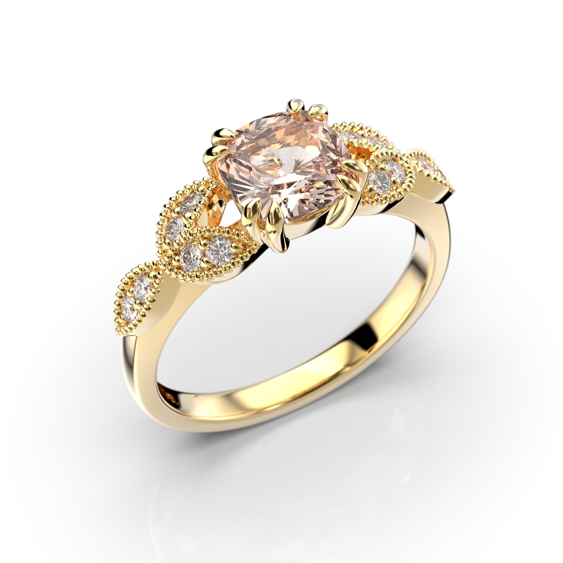 Lotus Timanttikorvakorut 0,24 ct Festive sormus