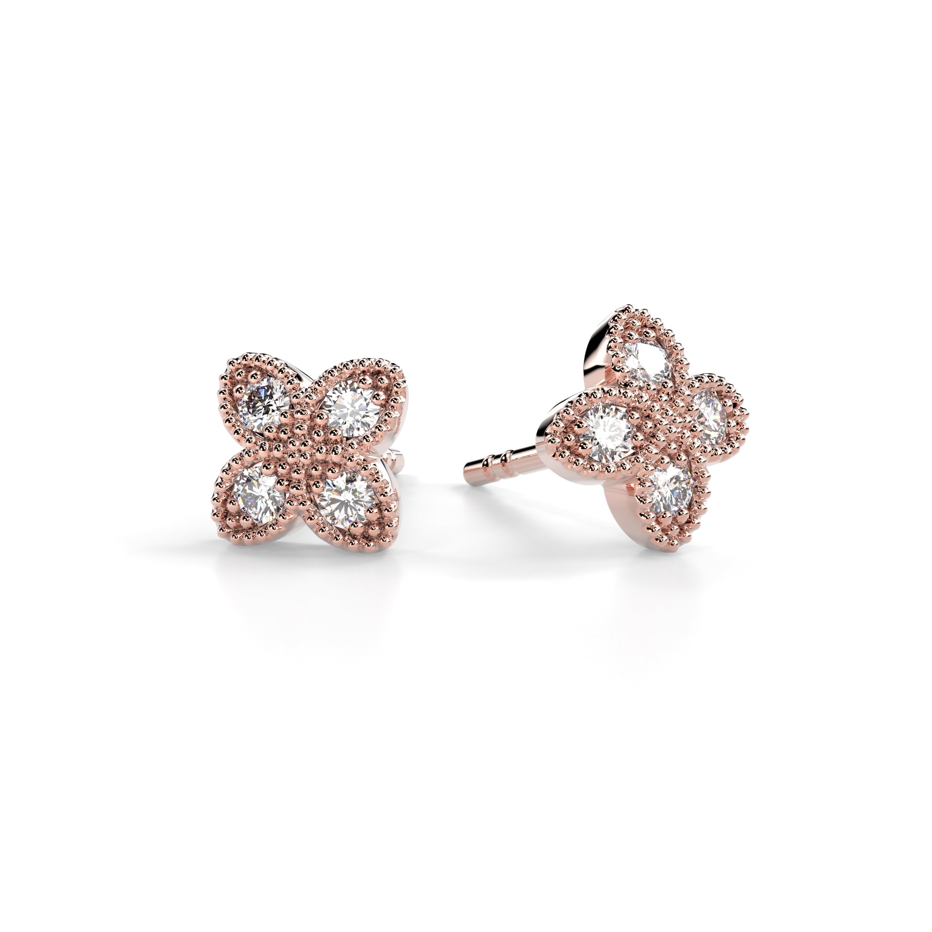 Lotus Timanttikorvakorut 0,12 ct Festive sormus