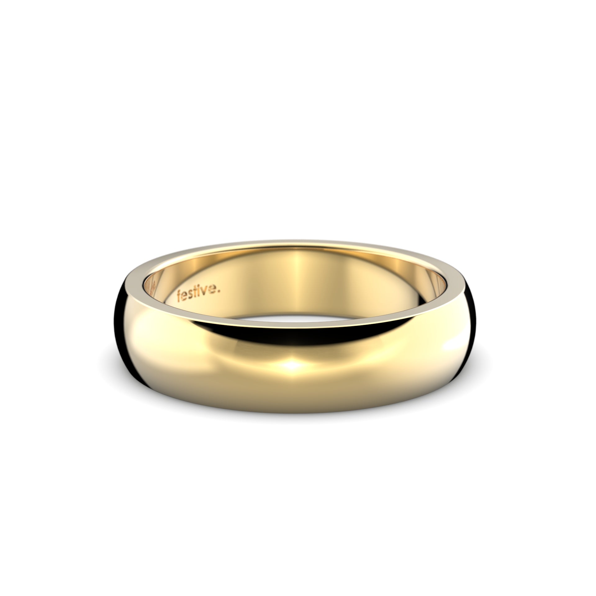 Torino Heavy 5,0 mm Festive sormus