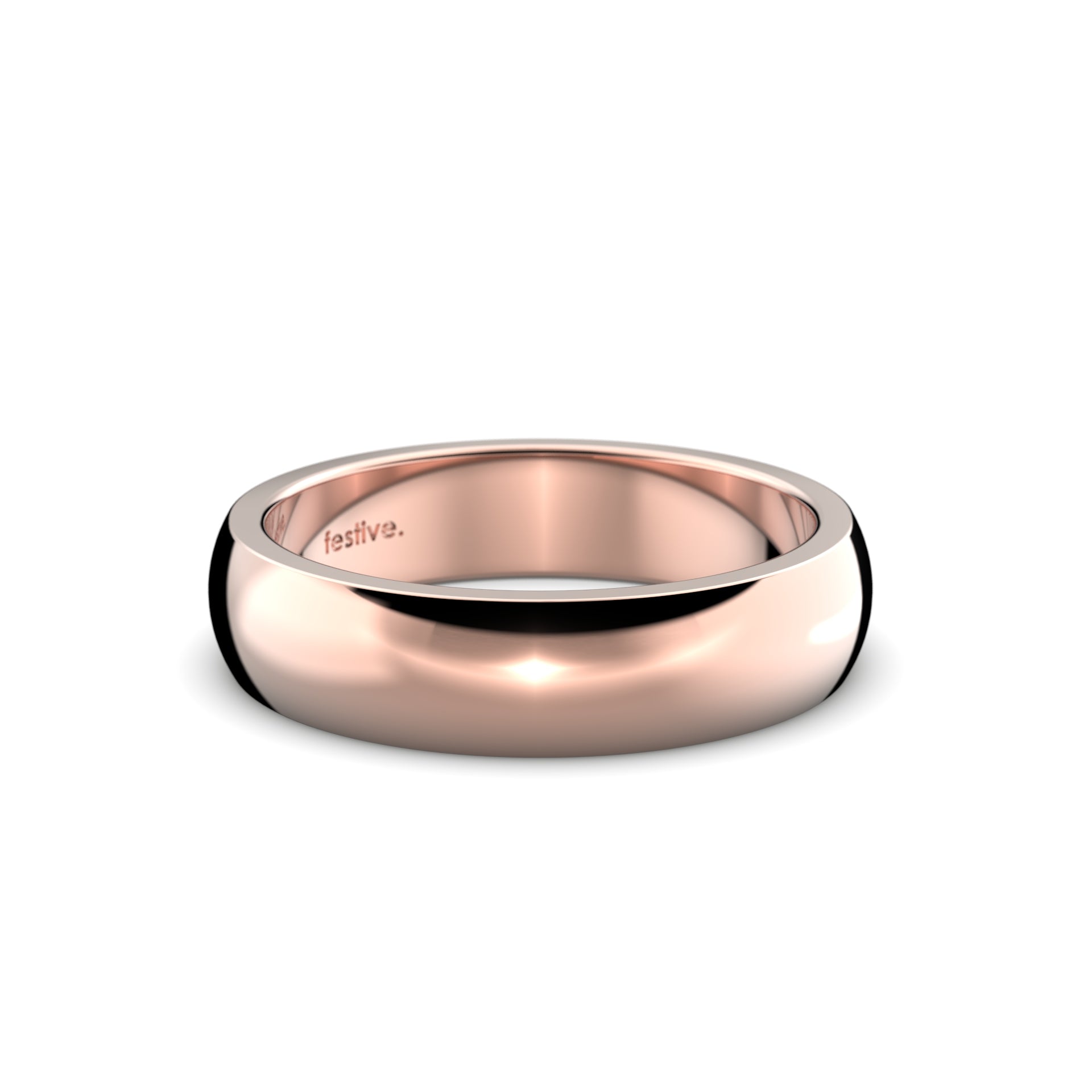 Torino Heavy 5,0 mm Festive sormus