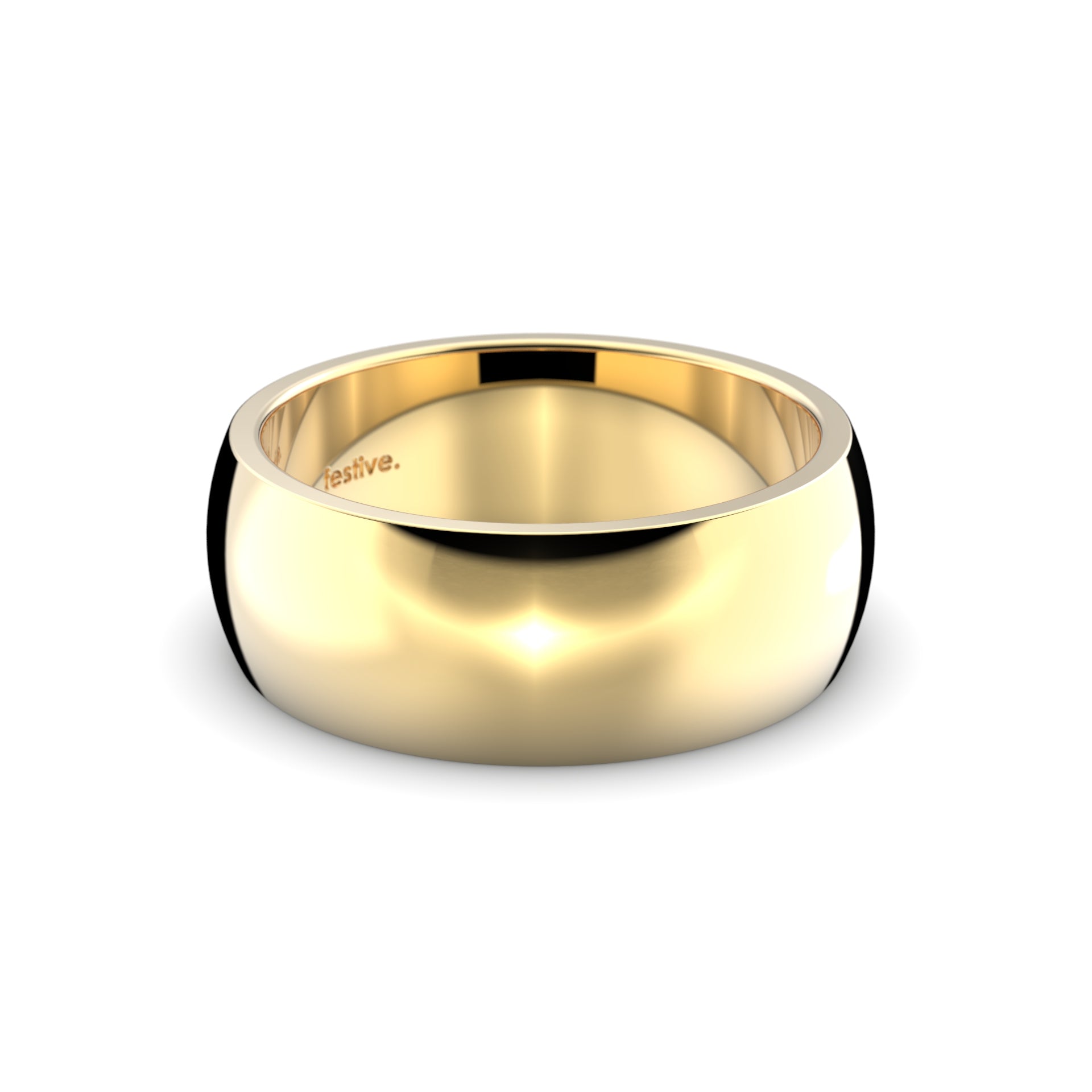 Torino Heavy 8,0 mm Festive sormus