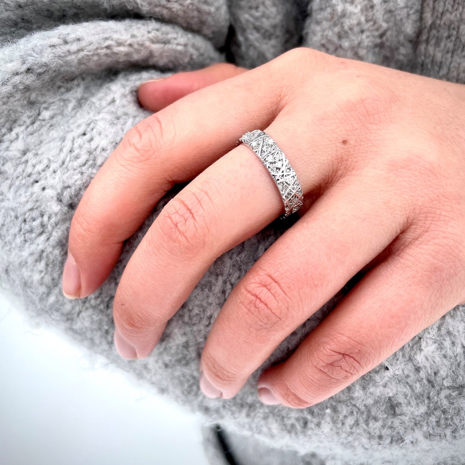 Routa 5,0 mm/0,09 ct - timanttisormus Festive sormus