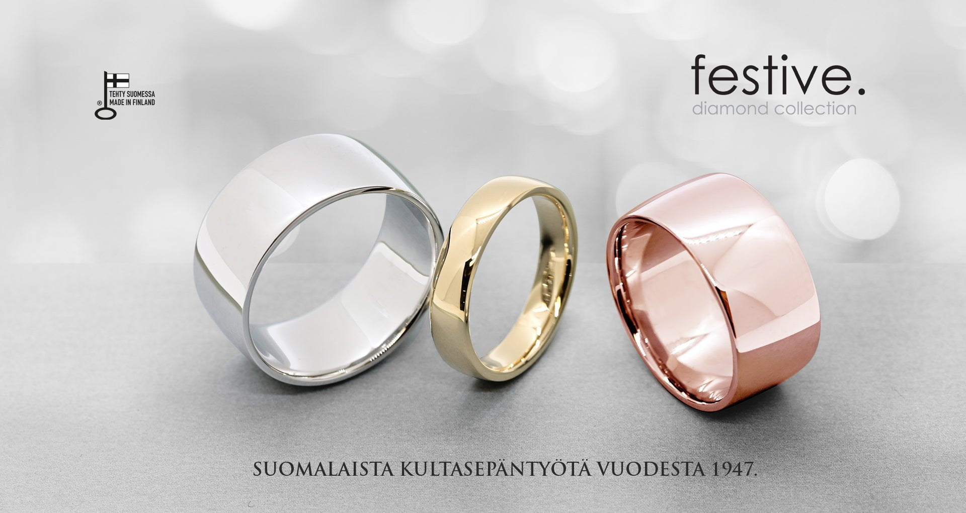 Festive -kihlasormuksissa valinnan mahdollisuuksia - Festive