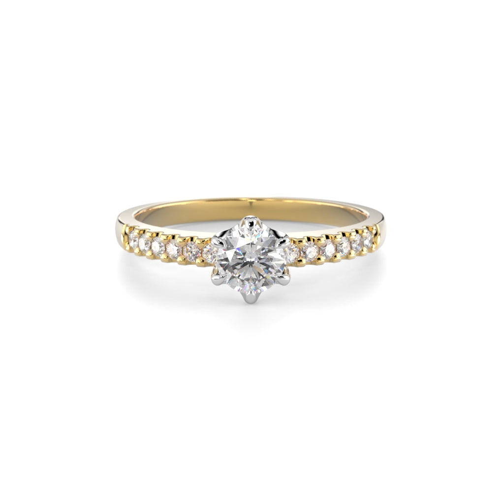 NEW Diamond Ring Julianna Crown 0.42 ct