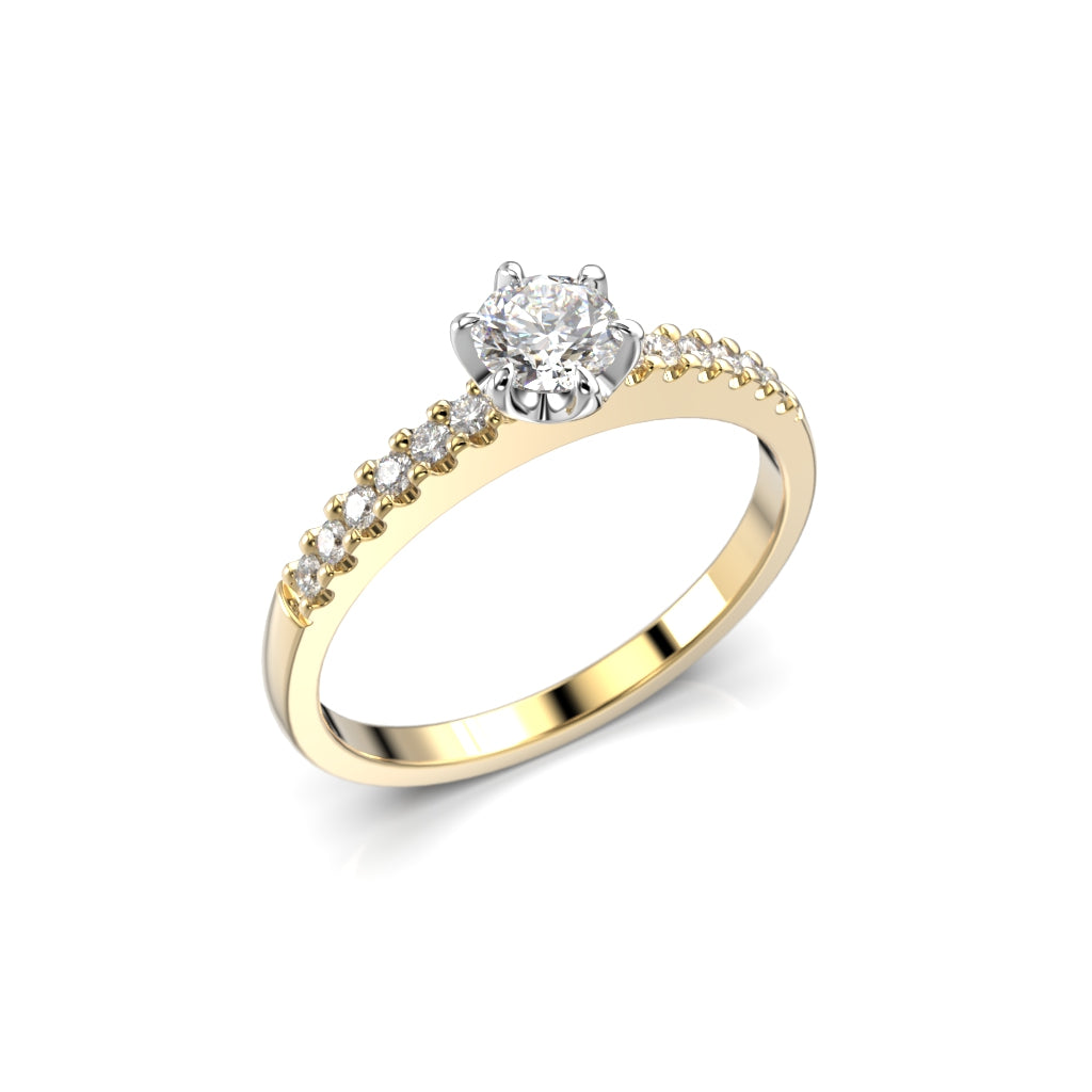 NEW Diamond Ring Julianna Crown 0.42 ct