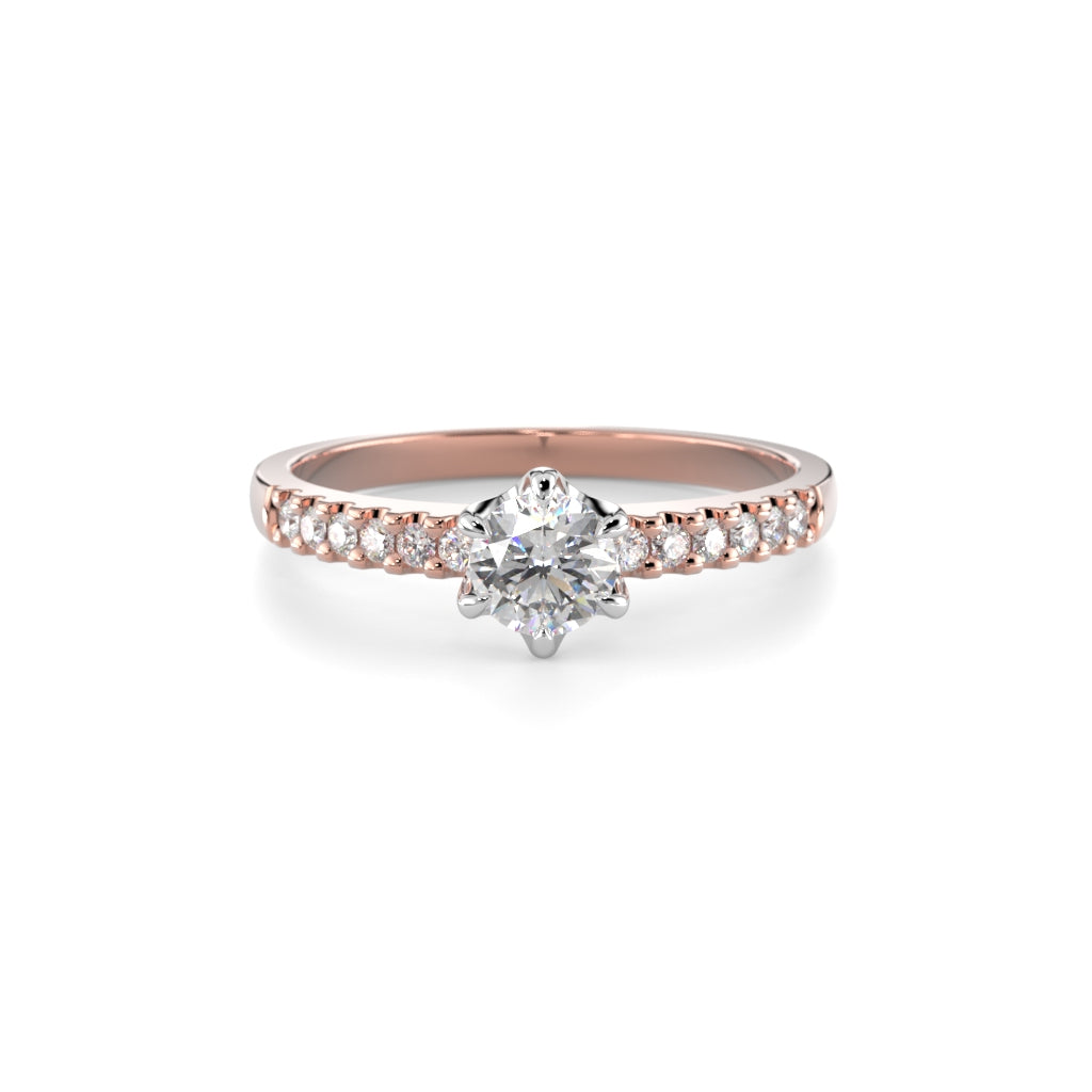 NEW Diamond Ring Julianna Crown 0.42 ct