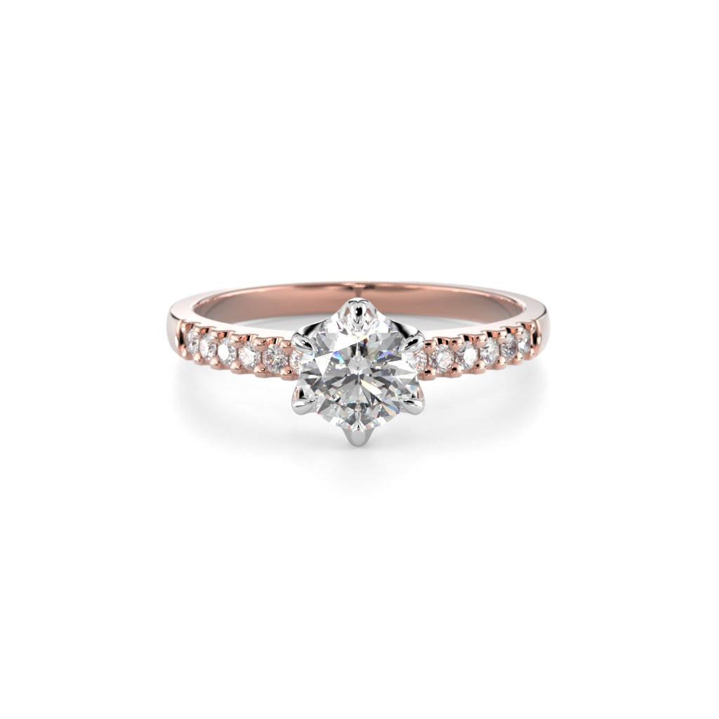 NEW Diamond Ring Julianna Crown 0.62 ct