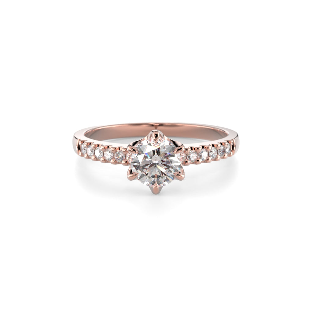 NEW Diamond Ring Julianna Crown 0.62 ct