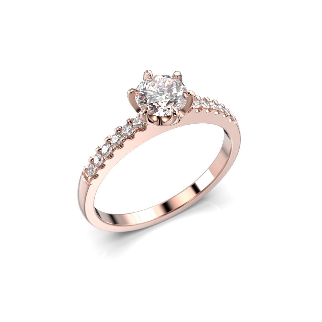 NEW Diamond Ring Julianna Crown 0.62 ct