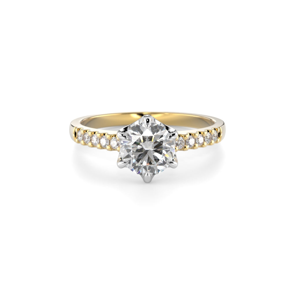 NEW Diamond Ring Julianna Crown 0.80 ct