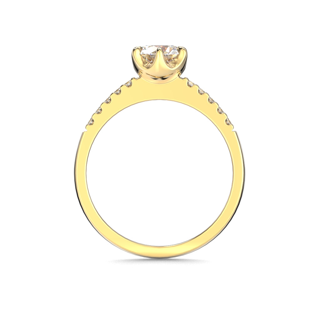 NEW Diamond Ring Julianna Crown 0.80 ct